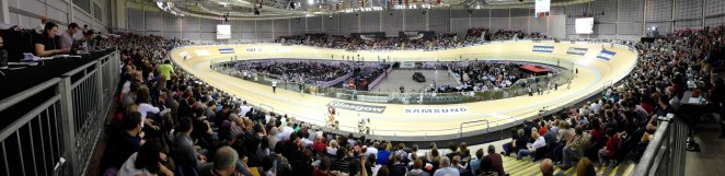 Glasgow Velodrome panorama British Cycling Rule 5