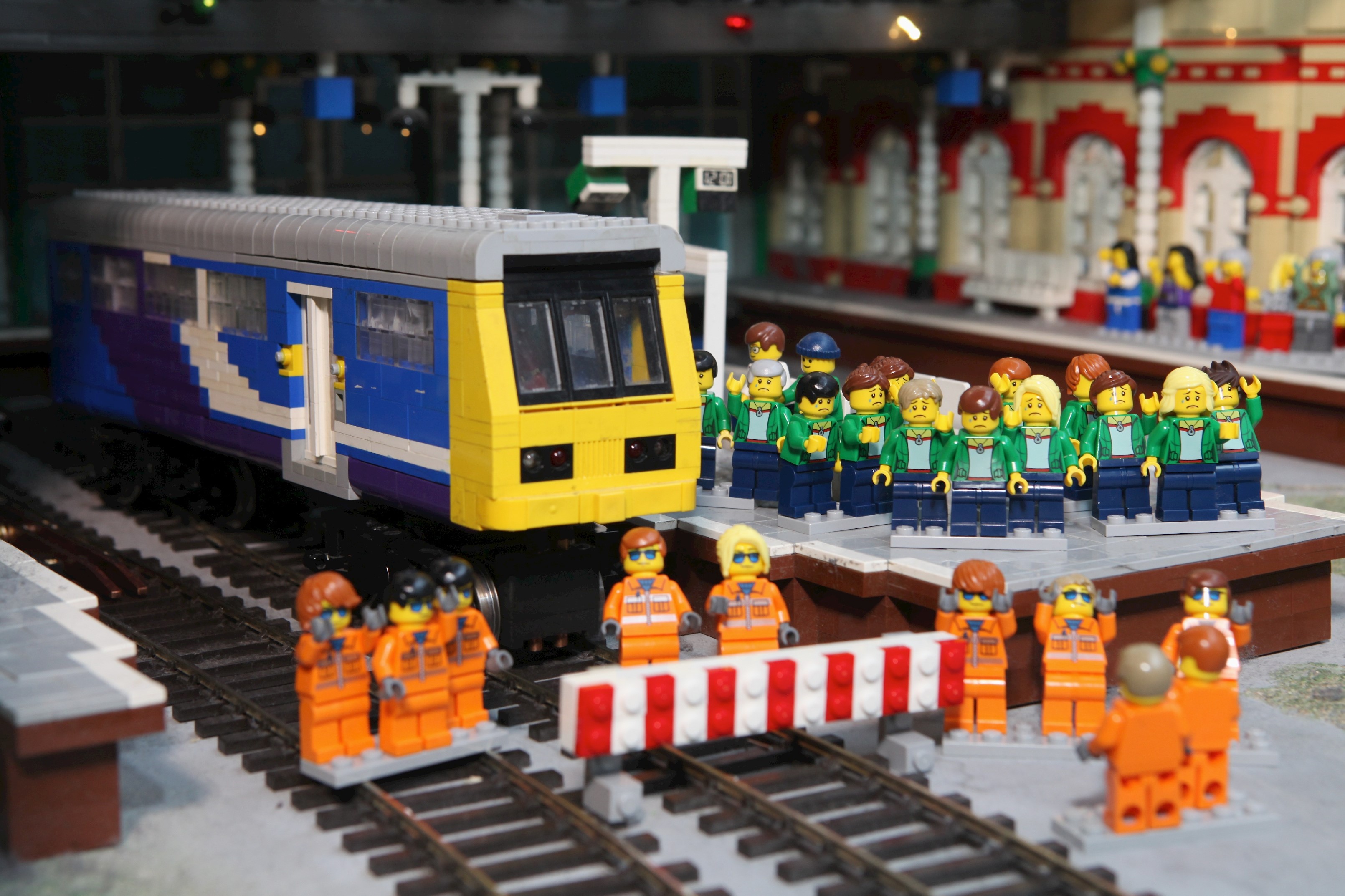 Legoland Discovery Centre Manchester stripped out Northern Rail from Lego built dediction of city, Mini Land.jpg